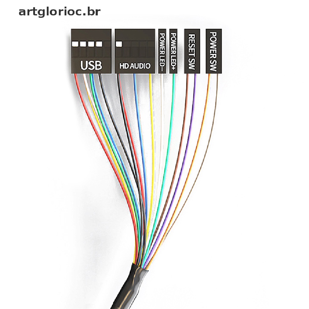 artglorioc 】 PC Interruptor De Botão De Energia Portátil Desktop Computador  Com Cabo Reset | Shopee Brasil