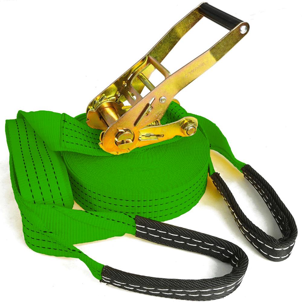 Slackline 15 Mts Verde Cinta + Catraca Esportes Radicais Gupar