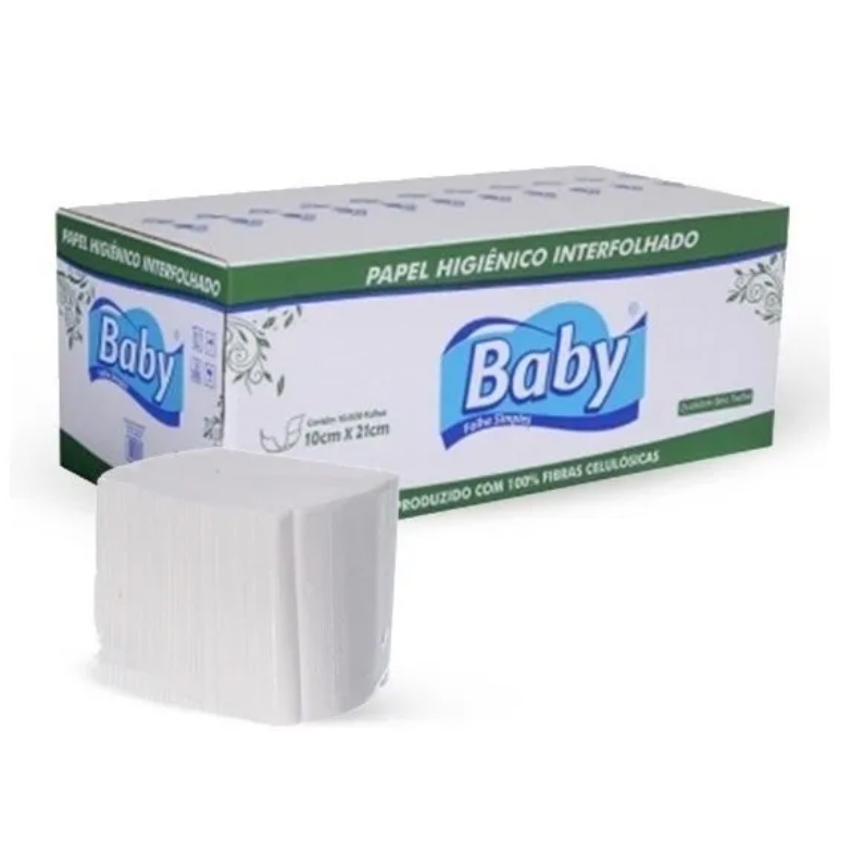 Papel Higiênico Interfolhado Cai Cai F Simples C/ 10.000 Uni