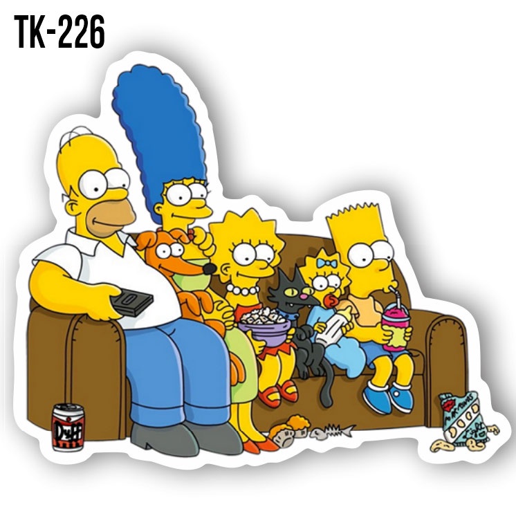 Adesivo Simpsons Sticker 10x10cm | Shopee Brasil