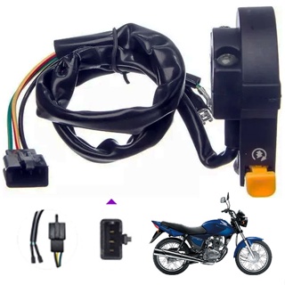 Punho Interruptor de Partida - Titan Cg 125 Es - anos 2000 01 02 03 04 Botão partida elétrica direito moto Modelo Honda em Oferta na Shopee