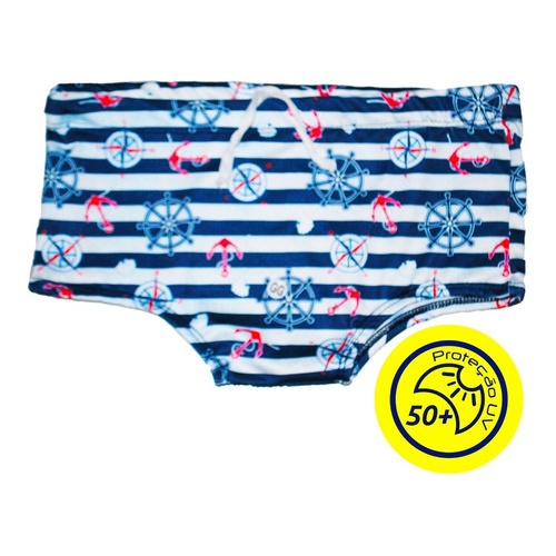 Sunga Infantil Menino Surf Marinheiro Praia Verão Piscina Uv