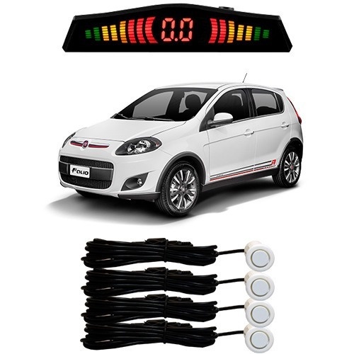 Sensor De Estacionamento Ré Palio Todos Os Modelos Branco - Spare Parts and Accessories for Vehicles