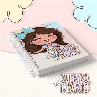 Diário Menina personalizado com o nome