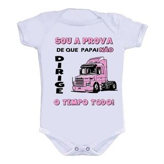 Body Bebê Personalizado Divertido Filha De Caminhoneiro em Oferta na Shopee