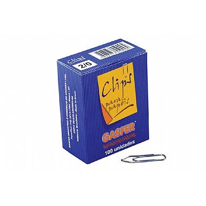 Clips Aço Galvanizado N° 2/0 - C/ 100 Unidades GASFER