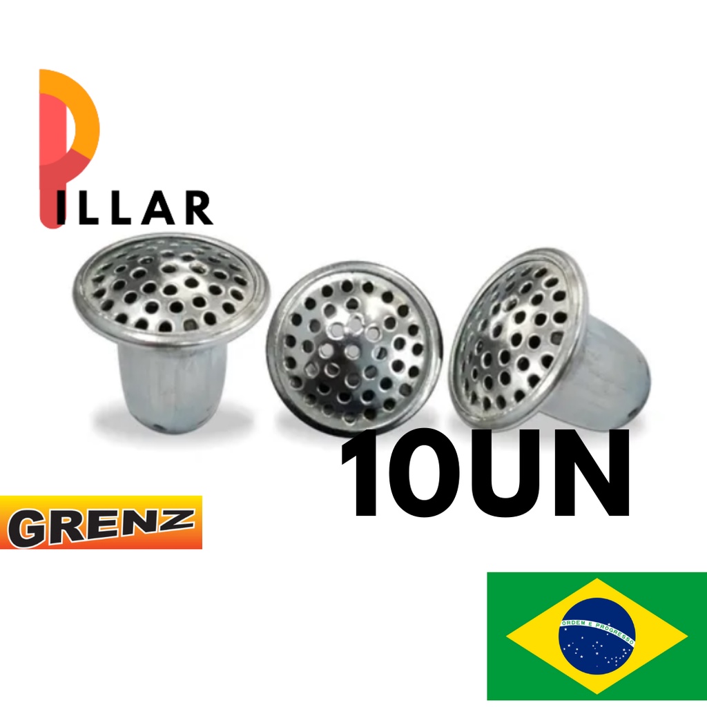 10 Caulim Zincado Queimador Fogão Fogareiro De Alta E Baixa Pressão