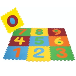 Tapete Eva Infantil 28x28cmx5mm Números 10 Peças