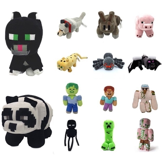 Bonecos De Pelúcia 18-60cm Minecraft Creeper Enderman Lobo