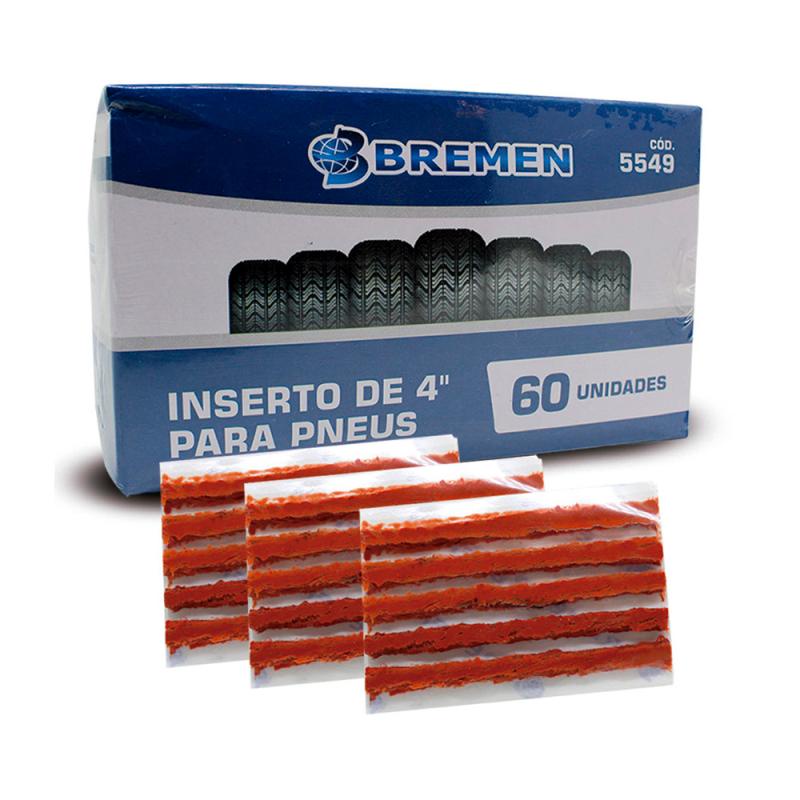 Refil Para Reparo de Pneu Sem Câmara Com 60 Unidades 5549 BREMEN - Spare Parts and Accessories for Vehicles