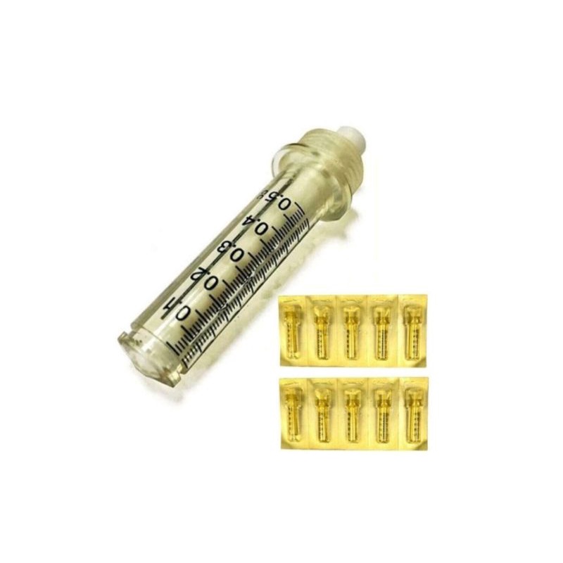 10 Cartuchos Intradermoterapia Caneta Pressurizada Hyaluron Pen 0,5 ml