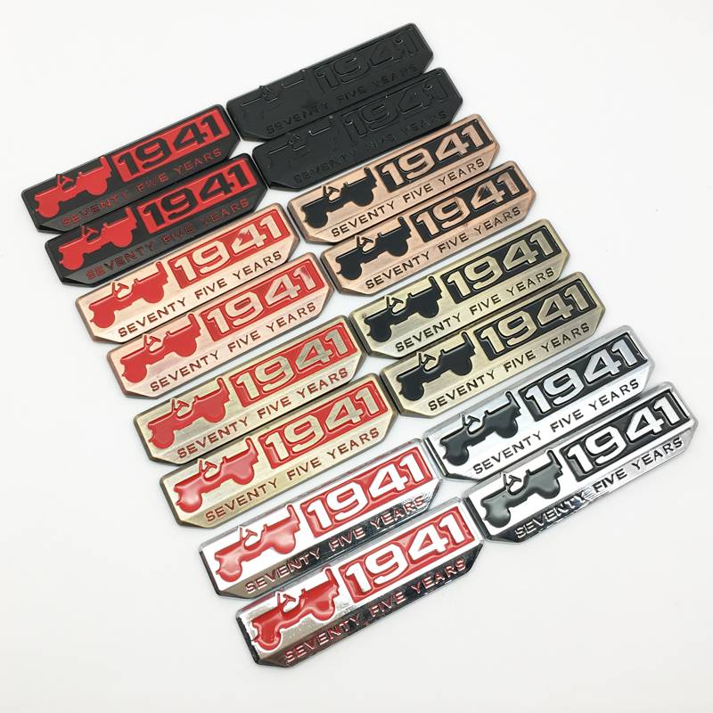 2pçs metal 1941 Setenta Cinco Anos Decalque De Emblema Para Jeep Renegade Compass Patriot Wrangler JK Rubicon Cherokee em Oferta na Shopee