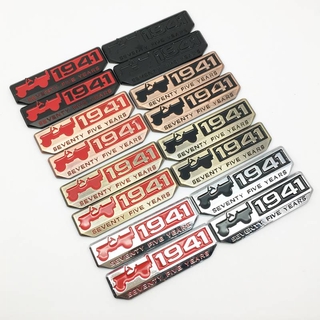 2pçs metal 1941 Setenta Cinco Anos Decalque De Emblema Para Jeep Renegade Compass Patriot Wrangler JK Rubicon Cherokee em Oferta na Shopee