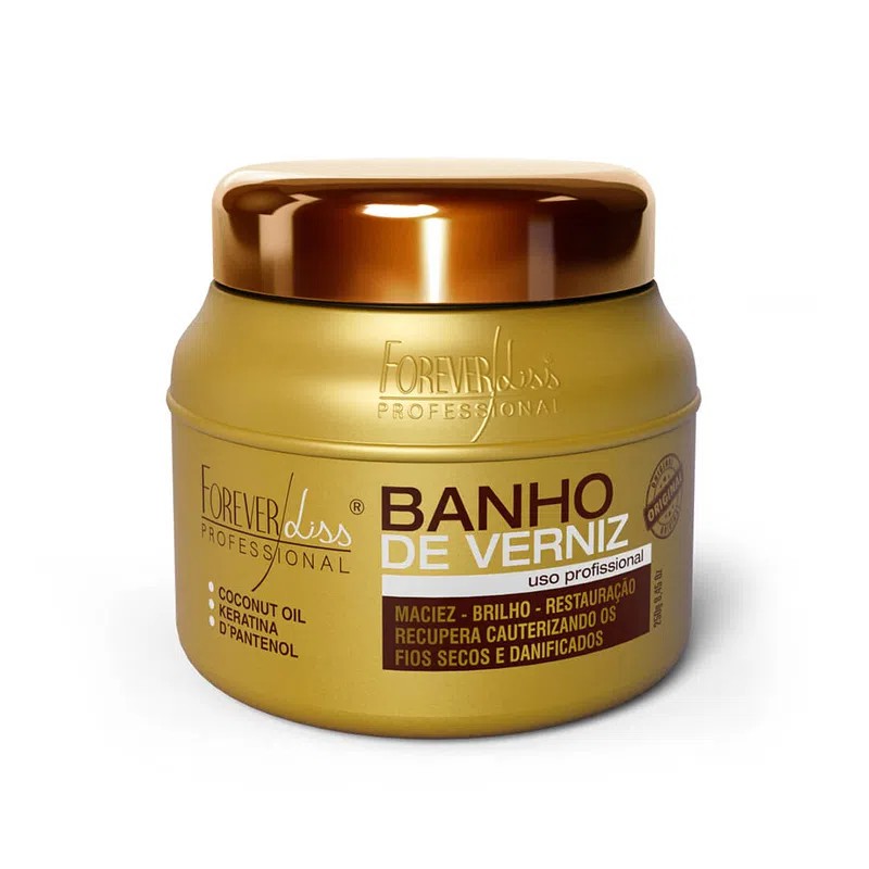 Forever Liss Banho De Verniz Haarmaske – 1000 G Profi-Pflege Mit Kokosöl & Panthenol