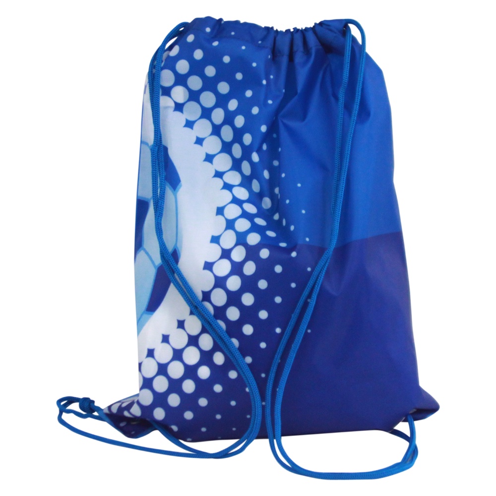Kit C/6 Mochila Sacochila Azul e Branco - R$: 13,99 cada
