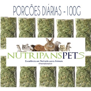 Feno Coast Cross Premium - Porção Diária Kit 10 x 100g In Natura em Oferta na Shopee