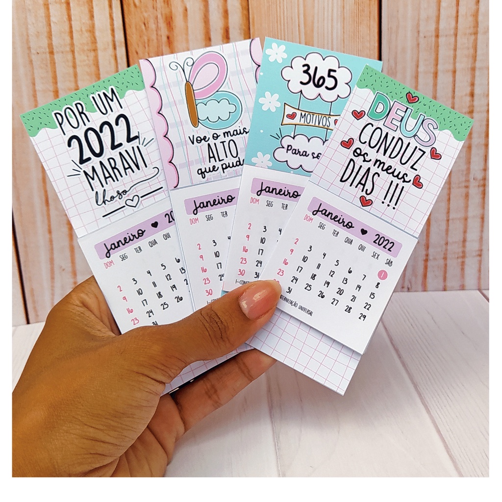 Mini calendário magnético para imprimir: organize-se na geladeira