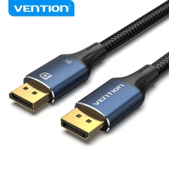 VENTION DP 1.4 Cabo Macho Para Revestido A Ouro 240Hz Suporte De Alta Taxa De Atualização HDR 8K Resolução Ultra HD