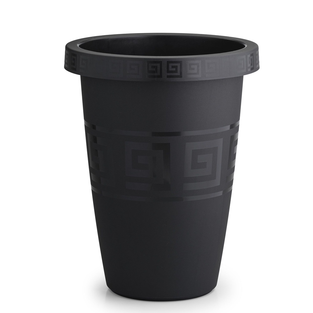 Vaso Redondo Preto 32 Litros Grego em Oferta na Shopee