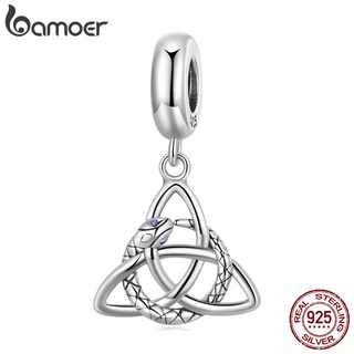 Bamoer Contas 925 Prata Cobra Pandente Colar E Pulseira Acessórios Joias Para Mulheres Homens