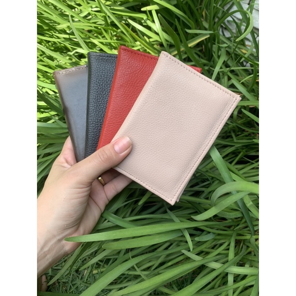 Carteira Feminina Porta Cartão Documentos Slim Couro Legítimo em Oferta na Shopee