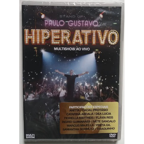 DVD Paulo Gustavo Hiperativo | Stand-Up Multishow Ao Vivo | Participações Especiais | Lacrado
