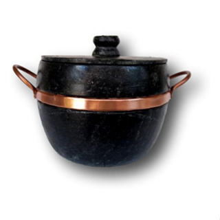 Panela De Pedra  Alça De Cobre, Curada, 2 Litros em Oferta na Shopee