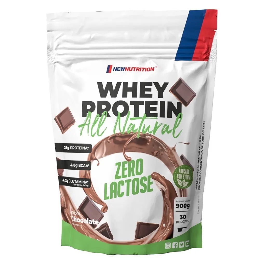 Whey Protein Zero Lactose All Natural 900g - Newnutrition