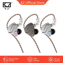 KZ ZSN Pro Fone De Ouvido De metal 1BA + 1DD Alta Fidelidade Heavy Bass Jogo Tecnologia Híbrida Baixo Intra-Auricular