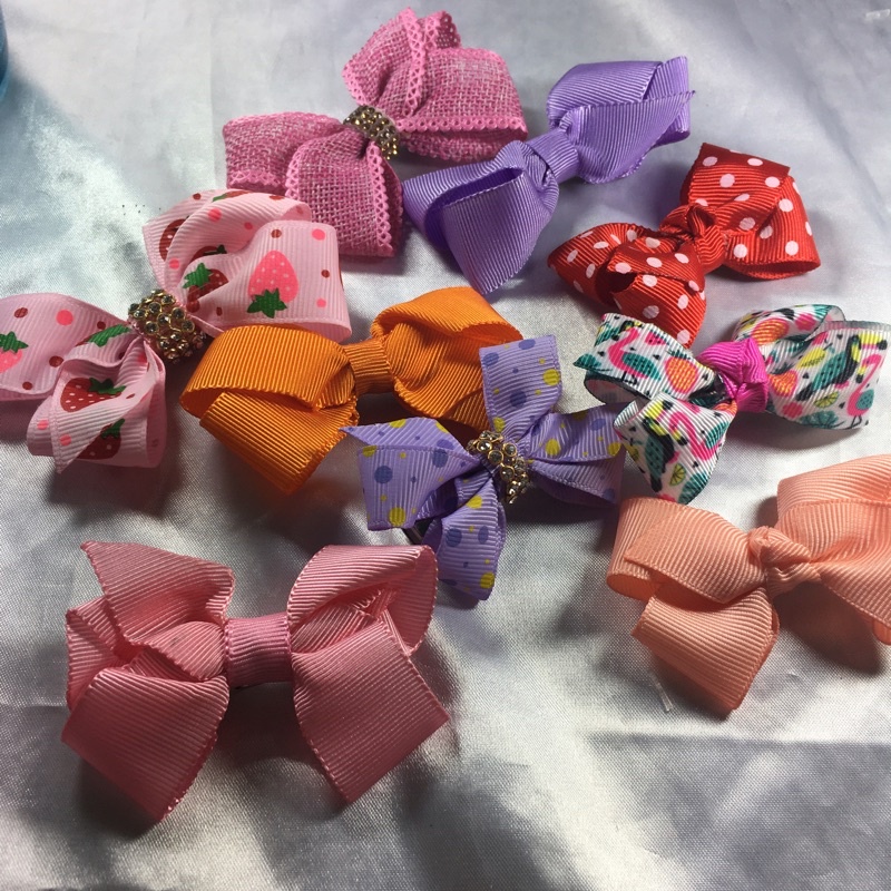 Mini Presilha Laço para Cabelo - Estampas Variadas