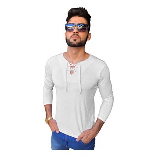 Camisa Masculina Bata Manga Longa Viscose