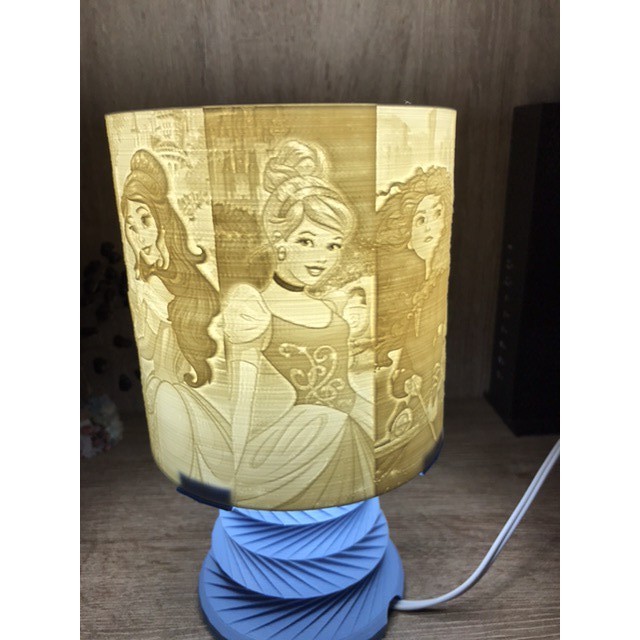 Abajur Princesas Disney!! Lithophane, Impressão 3D ECOLÓGICA!!! NÃO TÓXICO na Produção e NÃO POLUENTE!!!
