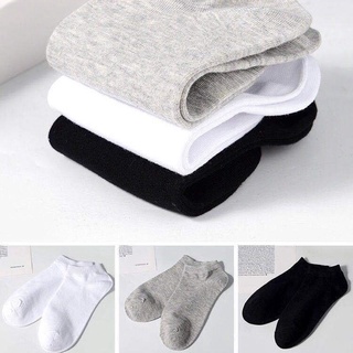 Kit 3 Pares Meia Soquete Cano Curto Masculina Feminina Unissex Algodão Conforto