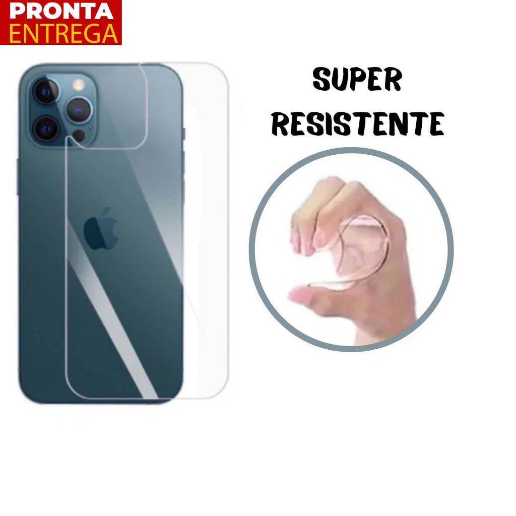 Película Traseira Cerâmica Flexível 3D/9D para qualquer iPhone 6 7 8 XR 11 12 13 14 Pro Max