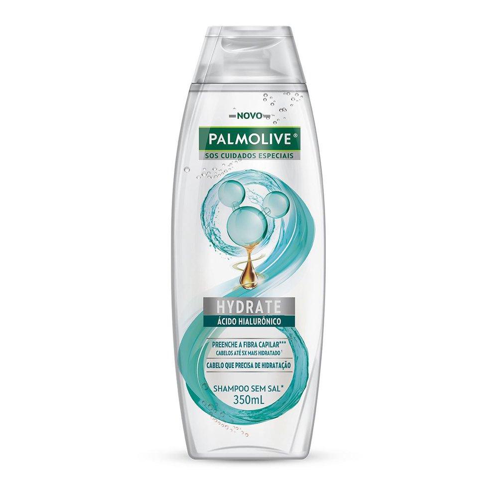 Shampoo Palmolive SOS Cuidados Especiais Hydrate Hialurônico 350ml em Oferta na Shopee