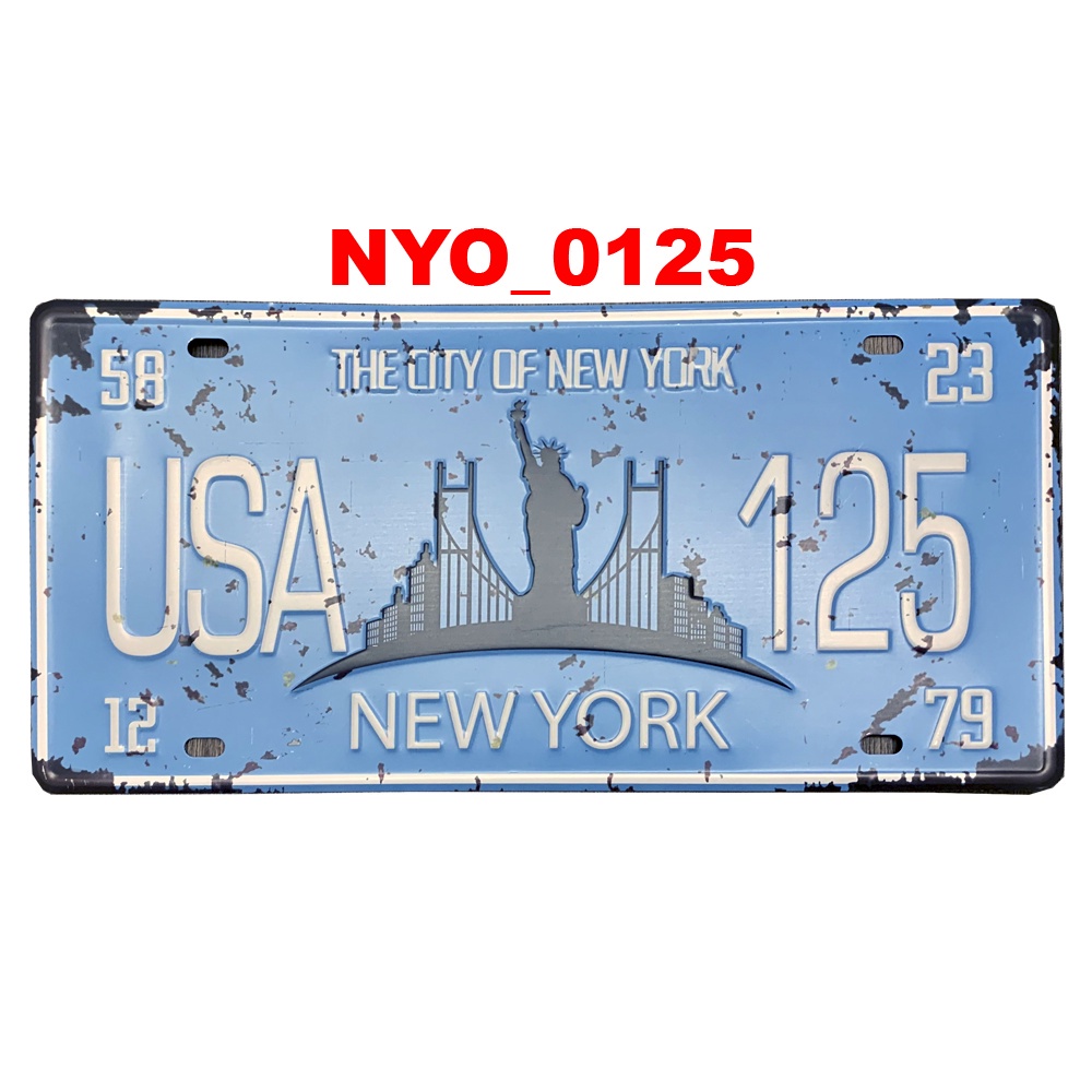 Quadro Placa Decorativa Metal Cidades New York Usa Americas em Oferta na Shopee
