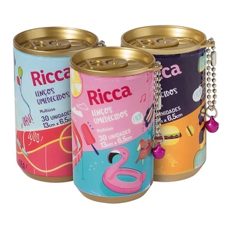 Kit 3 Lenços Umedecidos Teen Multiuso 13×6,5cm Ricca