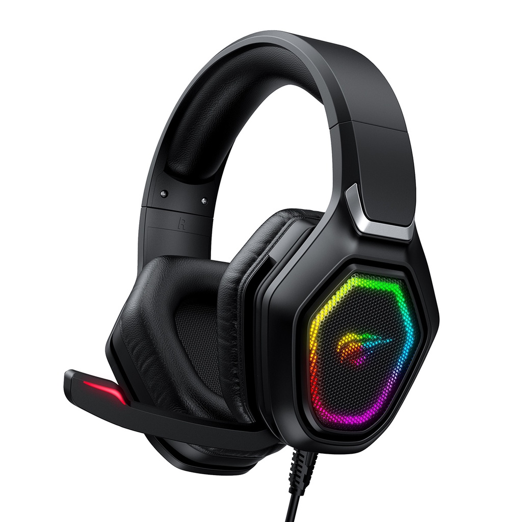 Headset Gamer Havit Gamenote H659d RGB Preto