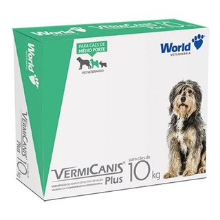Vermicanis Plus 800mg C/4 Comprimidos Vermífugo P/cães 10kg