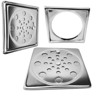 Ralo Grelha Quadrado 10x10 Anti Odor Abre e Fecha Para Banheiro ou Area Gourmet Com Caixilho em Oferta na Shopee