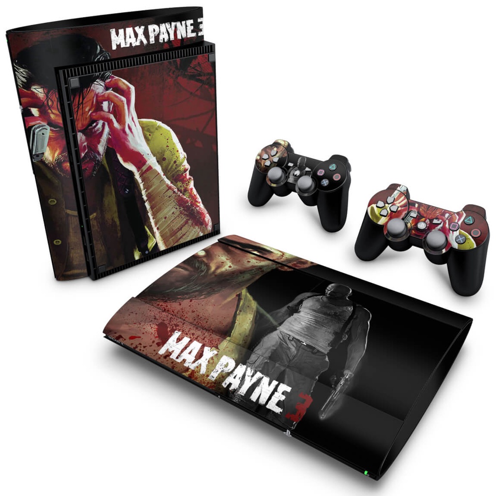 Skin PS3 Super Slim Adesivo - Max Payne