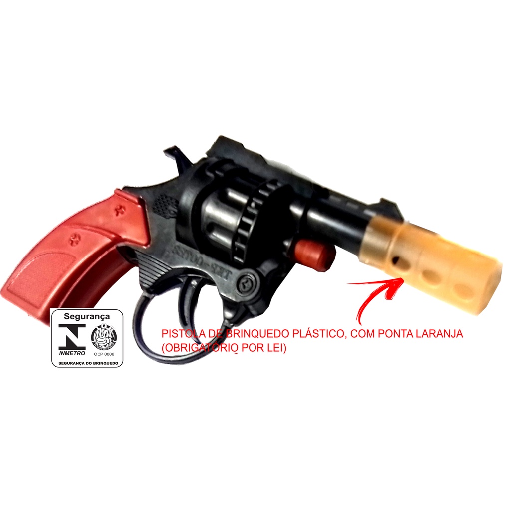 Arminha Pistola De Brinquedo Espoletas 007 Plástico