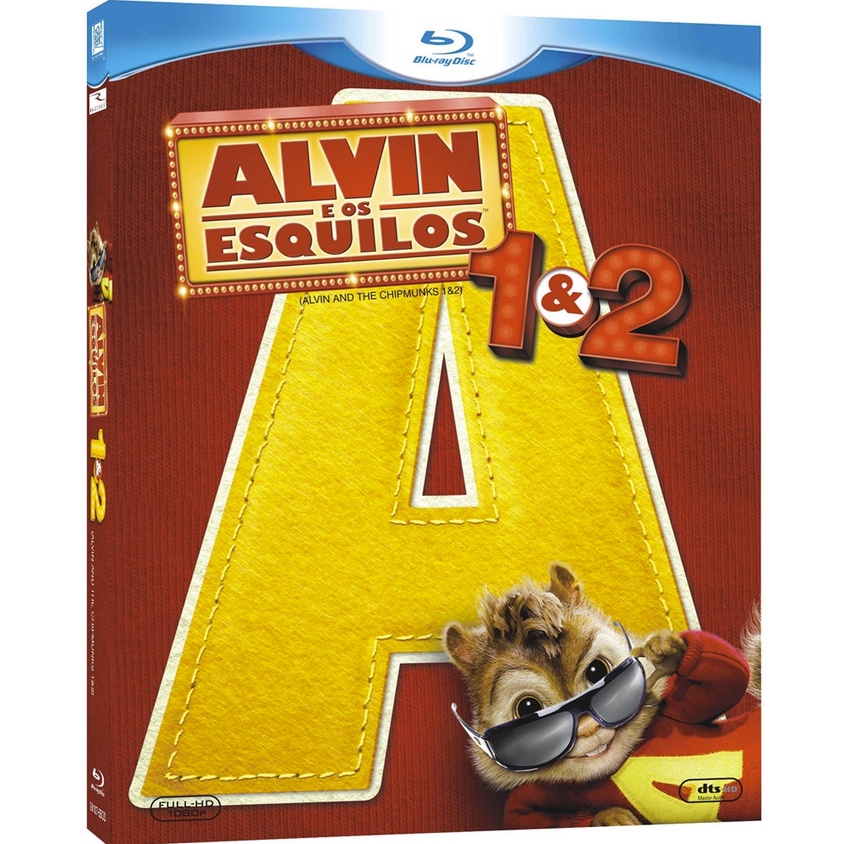 Blu-ray Alvin e os Esquilos 1 & 2 - Lacrado