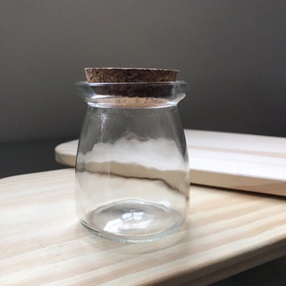 Pote Vidro 100ml com Tampa Rolha Cortiça, Ideal para Porta Temperos, Velas Artesanais, Cozinha, Organização, Lembrancinhas.
