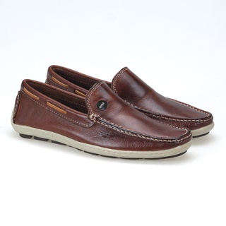 Sapato Mocassim Pinhão Driver Casual Couro Slip on Masculino Esporte Fino Ref 1000