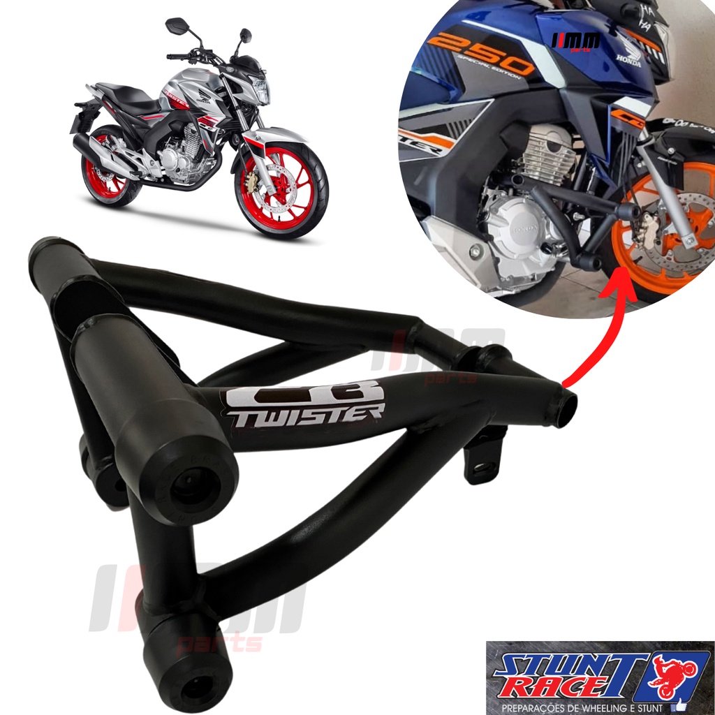 Protetor Twister 250 Stunt Cage Gaiola Slider Stunt Stunt Race Motor e ...