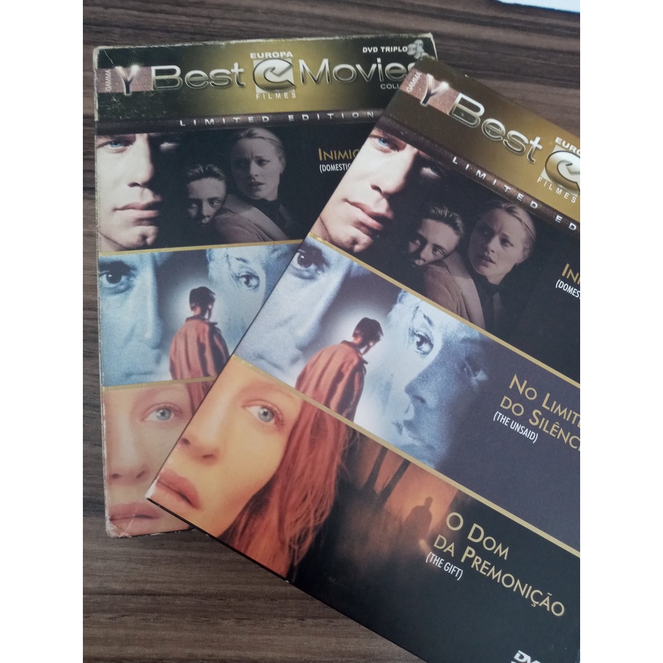 DVD Best Movies Collection com Inimigo em Casa + No Limite do Silêncio + O Dom da Premônição