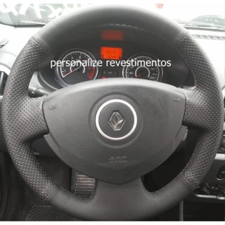 Capa De Volante Costurada Sandero/clio/logan em Oferta na Shopee