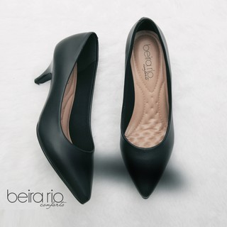 Scarpin Feminino Beira Rio salto baixo muito conforto
