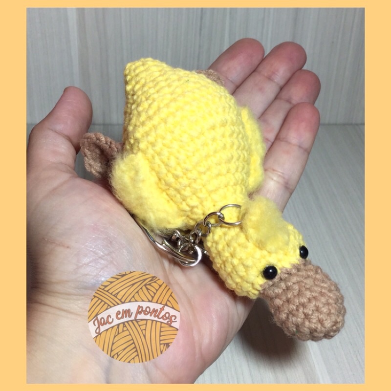 Amigurumi chaveiro pato patinho de crochê